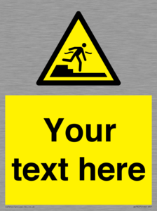 Custom warning Submerged step or steps